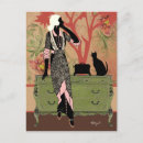 Search for vintage cat art postcards Nouveau
