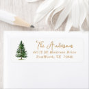 Search for evergreen tree return address labels Rustic