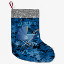 Search for blue and silver christmas stockings For kids