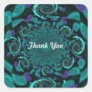 Search for purple and teal wedding stickers Thank you