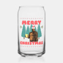 Search for funny holiday beer glasses Santa
