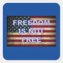 Search for freedom is not free stickers Patriotism