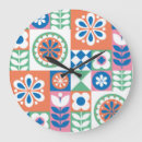 Search for abstract floral design clocks Background