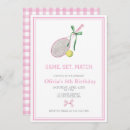Search for tennis birthday invitations Girl
