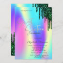 Search for green sweet 16 invitations Dark