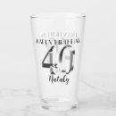 Search for 40th birthday beer glasses Elegant