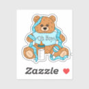 Search for cute cartoon bear stickers Baby shower
