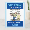 Search for carpenter birthday cards Joiner