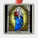 Search for stained glass window christmas tree decorations Jesus