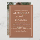 Search for terra cotta wedding invitations Typography