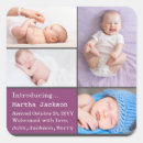 Search for baby girl birth announcement stickers Newborn