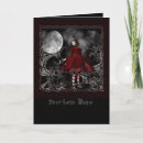 Search for gothic girl birthday cards Black