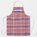 Search for deep red aprons Plaid
