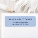 Search for blue sky return address labels Minimalist