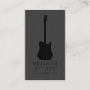Search for guitar teacher business cards Modern