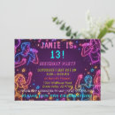 Search for neon colors invitations Party