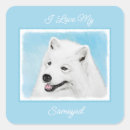 Search for samoyed stickers White