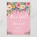 Search for flower garden baby shower invitations Pink