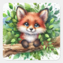Search for cute fox stickers Beautiful