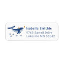Search for whale return address labels Cute