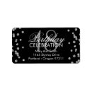 Search for silver confetti return address labels Modern
