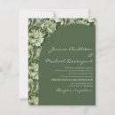 Search for olive green floral wedding invitations Traditional