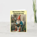 Search for funny day thanksgiving cards Gnome