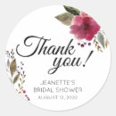 Search for burgundy thank you stickers Floral