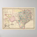 Search for texas counties map posters Insets