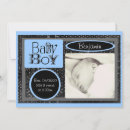 Search for black and white birth announcement cards Boy