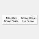 Search for no jesus no peace bumper stickers Religion