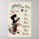 Search for mad hatter posters Alice in wonderland
