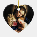 Search for religious heart christmas tree decorations Catholic