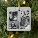 Search for gray christmas tree decorations Black and white