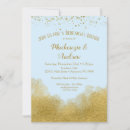 Search for confetti rehearsal dinner invitations Gold glitter