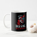 Search for metallic skull mugs Rock and roll