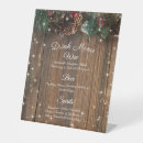 Search for christmas wedding tabletop signs Rustic
