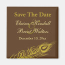 Search for gold peacock save the dates Feather