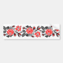 Search for red rose bumper stickers Black