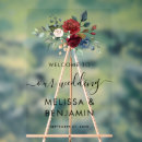 Search for burgundy floral wedding signs Elegant