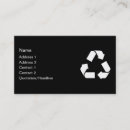 Search for garbage business cards Black