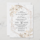 Search for white marble wedding invitations Greenery