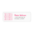 Search for hugs and kisses return address labels Simple