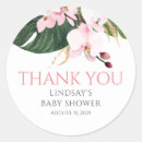 Search for green palm leaf stickers Tropical baby shower