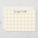 Search for plaid note cards Yellow