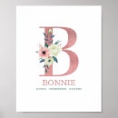 Search for floral monogram letter b Nursery