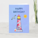 Search for nautical birthday cards Lighthouse
