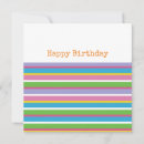 Search for yellow and green birthday cards Stripes