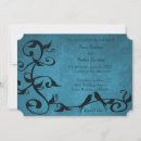 Search for lovebirds wedding invitations Blue