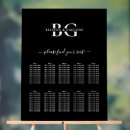 Search for black and white wedding seating charts Simple